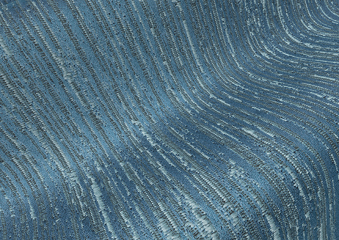 Cascade, Vivid Blue - Roman Blind - Image 4